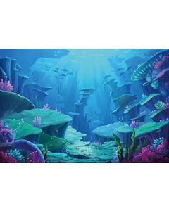 Little Mermaid Photography Backdrops - Photo Background - Yeele 5x3ft Ocean Mermaid Princess Backdrop Picture Birthday Party Banner Decor Photo Studio Booth Backdrop Baby Shower Photocall