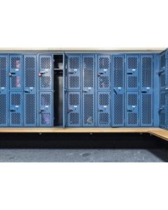Yeele Photography Backdrops - Photo Background - 10x8ft Stadium Gym Swimming Pool Locker Room Storage Cabinet Backdrop School Student Artistic Portrait Photo Studio Props
