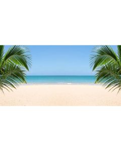 Yeele 20x10ft Tropical Beach Island Backdrop for Photography Summer Bay Travel Blue Sky Blue Sea Palm Trees Background Kids Adult Photo Booth Shoot Shoot Studio Props