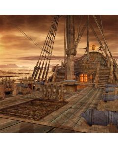Yeele 10x10ft Vintage Sailboat Backdrop for Photography Nautical Battleship Old Wooden Deck Background Pirate Ship Kids Boy Adult Photo Booth Shoot Studio Props