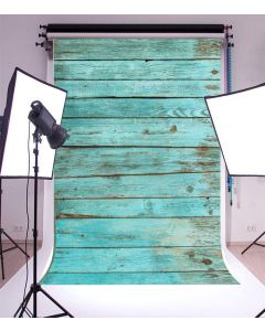 Yeele 5x7ft Blue Vintage Wood Board Photography Backdrops Vinyl Retro Hardwood Shabby Wood Floor Photo Background for Boy Adult Kid Baby Artistic Portrait Photo Video Shoot Studio Props